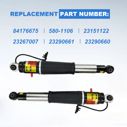  Pair Rear Air Shock Absorber Strut Compatible with 2015-2020 Cadillac Escalade ESV Chevy Tahoe Suburban GMC Yukon XL Part 84176675