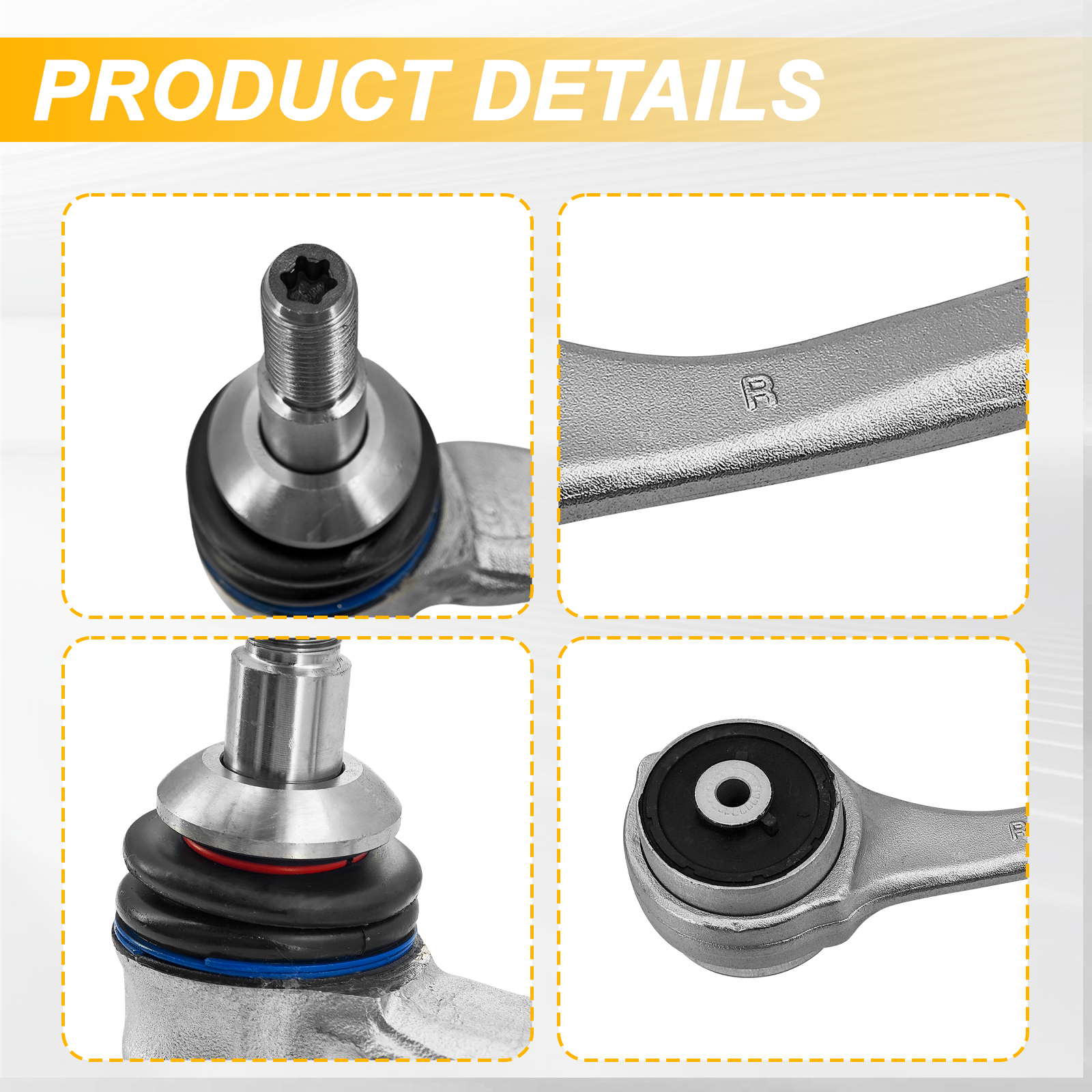 Front Right & Left Lower Forward Control Arm w/Ball Joint Set Fits for BMW X3 2018-2024 with X4 2019-2024
