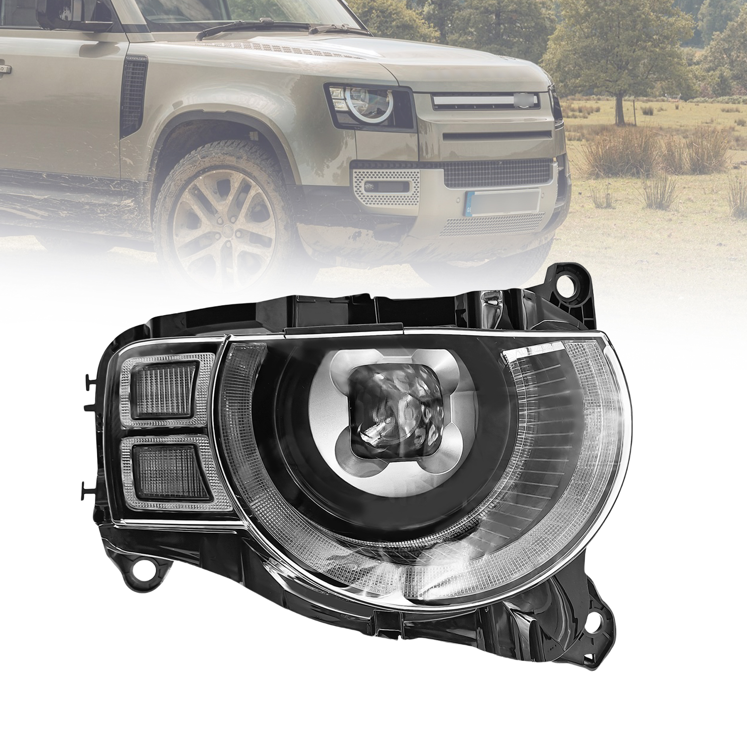 2020-2025 Land Rover Defender LH LED Headlight - Right Passenger Side 