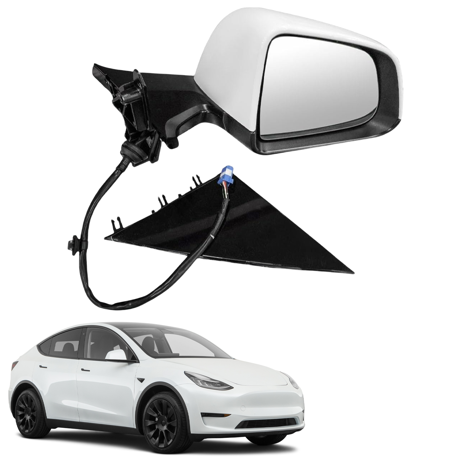 Right Side Mirror for Tesla Model Y 2020-2023 - Right Passenger Side 