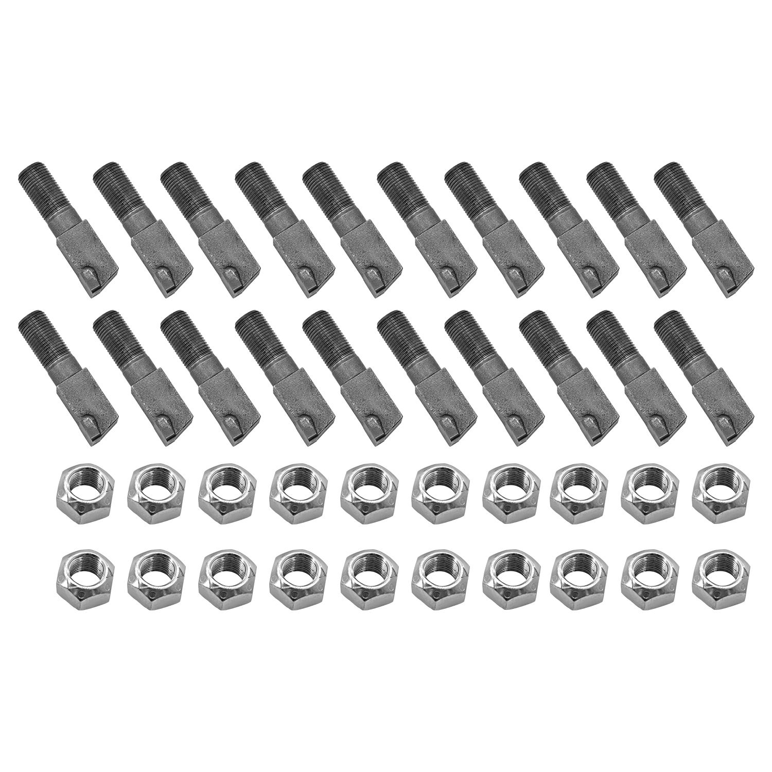 20 Pack Stump Grinder Teeth with Lock Nut Fits for Woodland Mills WG24, 2-7/8"Lx11/16"W Stump Grinder Tooth with 5/8"-18 Nuts for Cutting Tree Stub M6142165