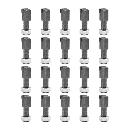 20 Pack Stump Grinder Teeth with Lock Nut Fits for Woodland Mills WG24, 2-7/8"Lx11/16"W Stump Grinder Tooth with 5/8"-18 Nuts for Cutting Tree Stub M6142165