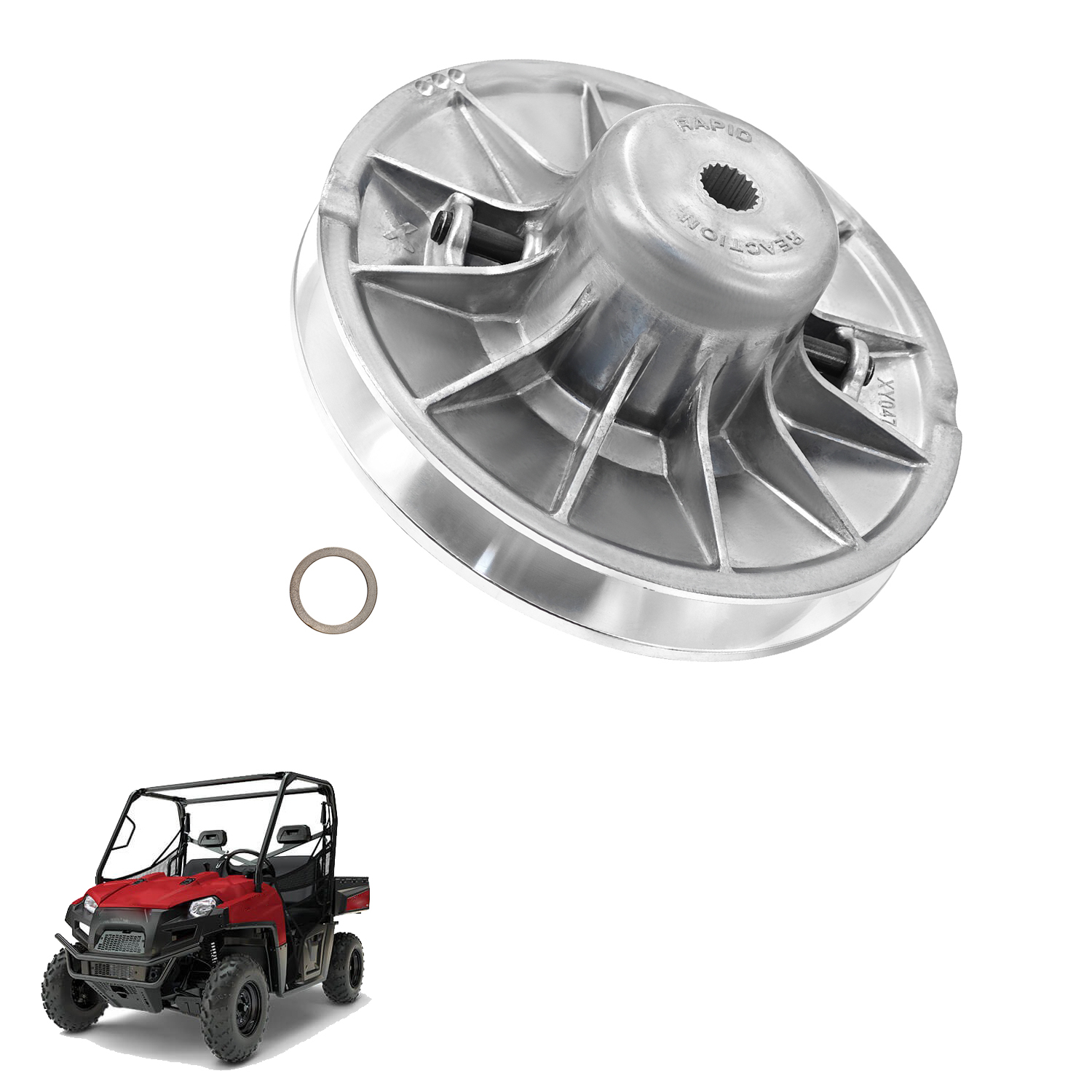Secondary Driven Clutch 1323070 for Polaris Ranger 570 EFI 2014-2017, Ranger Crew 570 EFI 2014 2018-2019, Ranger 500 2017-2021