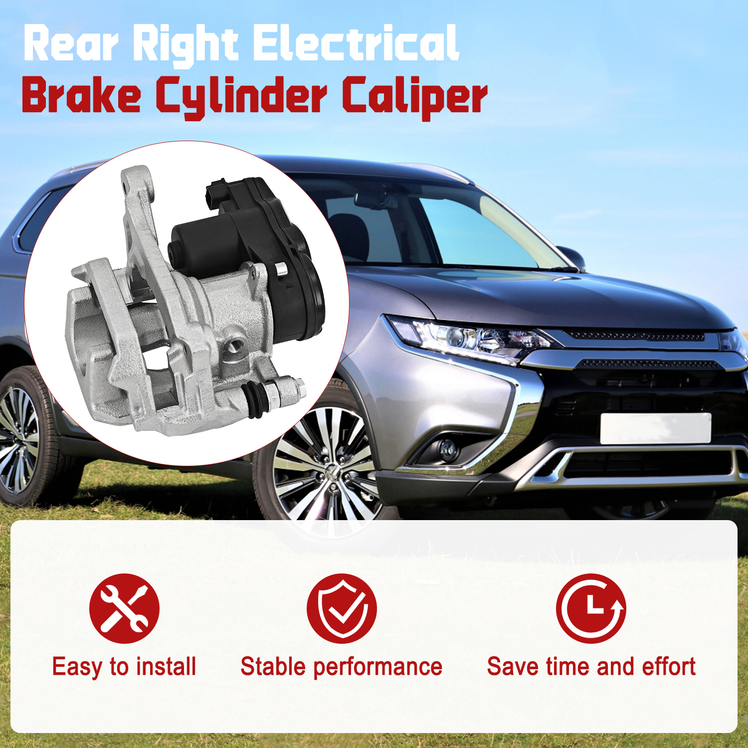 4605C044 Rear Right Electrical Brake Caliper for Mitsubishi Outlander 2.4L 3.0L 2012-2022