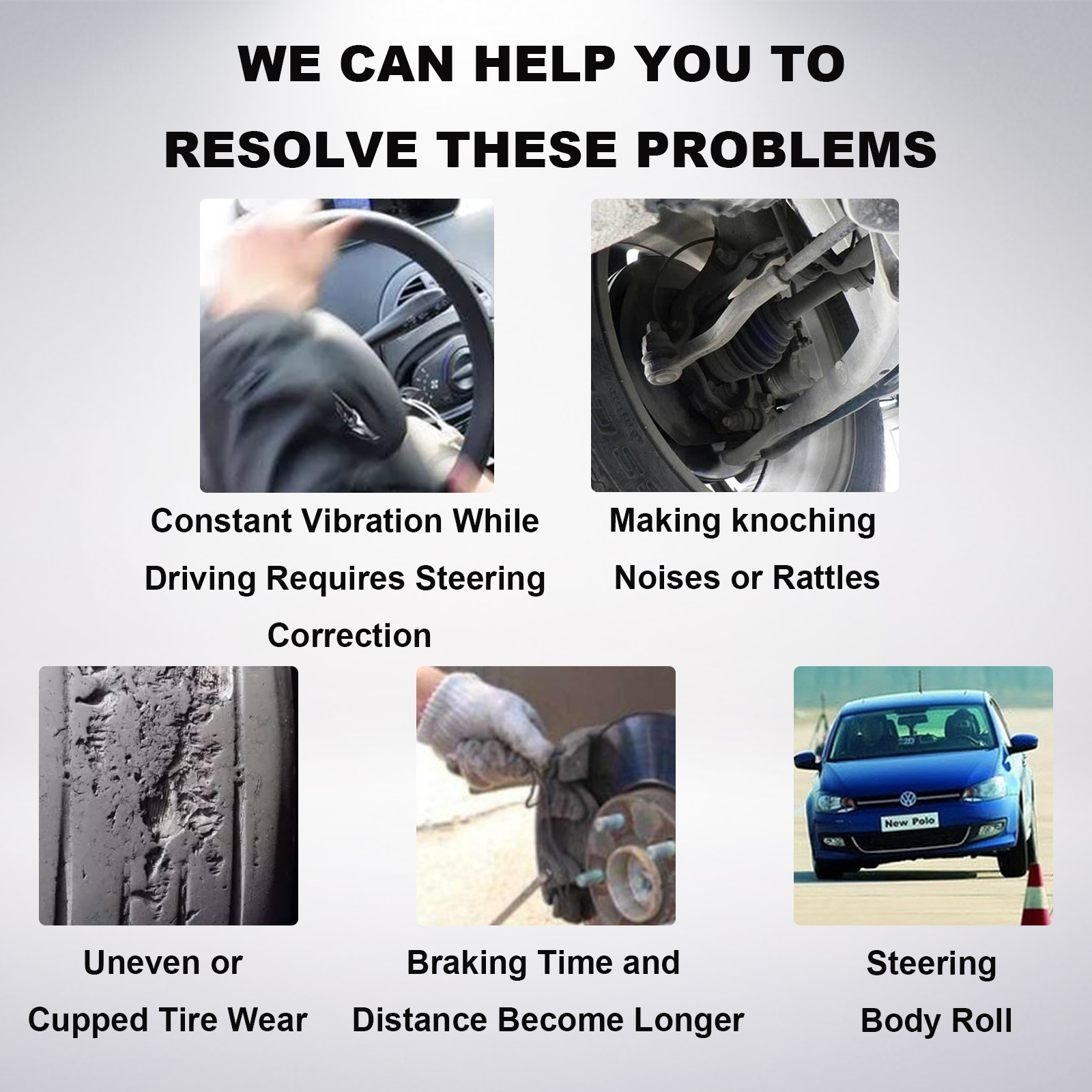  Pair Rear Air Shock Absorber Strut Compatible with 2015-2020 Cadillac Escalade ESV Chevy Tahoe Suburban GMC Yukon XL Part 84176675