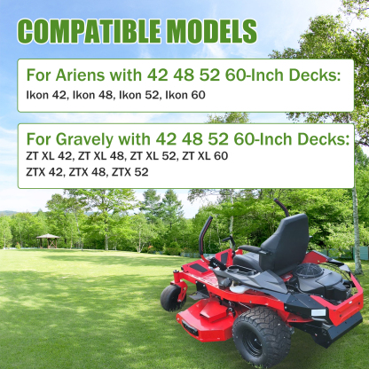 Mower Deck Spindle Compatible with Ariens Ikon 42 48 52 60, for Gravely ZT XL 42 48 52 60, ZTX 42 48 52 with 42 48 52 60-Inch Decks