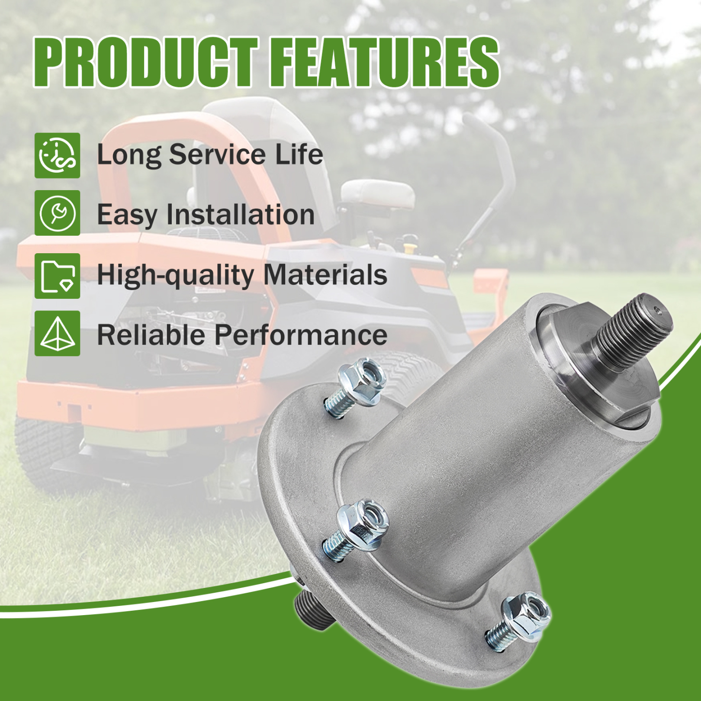 Mower Deck Spindle Compatible with Ariens Ikon 42 48 52 60, for Gravely ZT XL 42 48 52 60, ZTX 42 48 52 with 42 48 52 60-Inch Decks