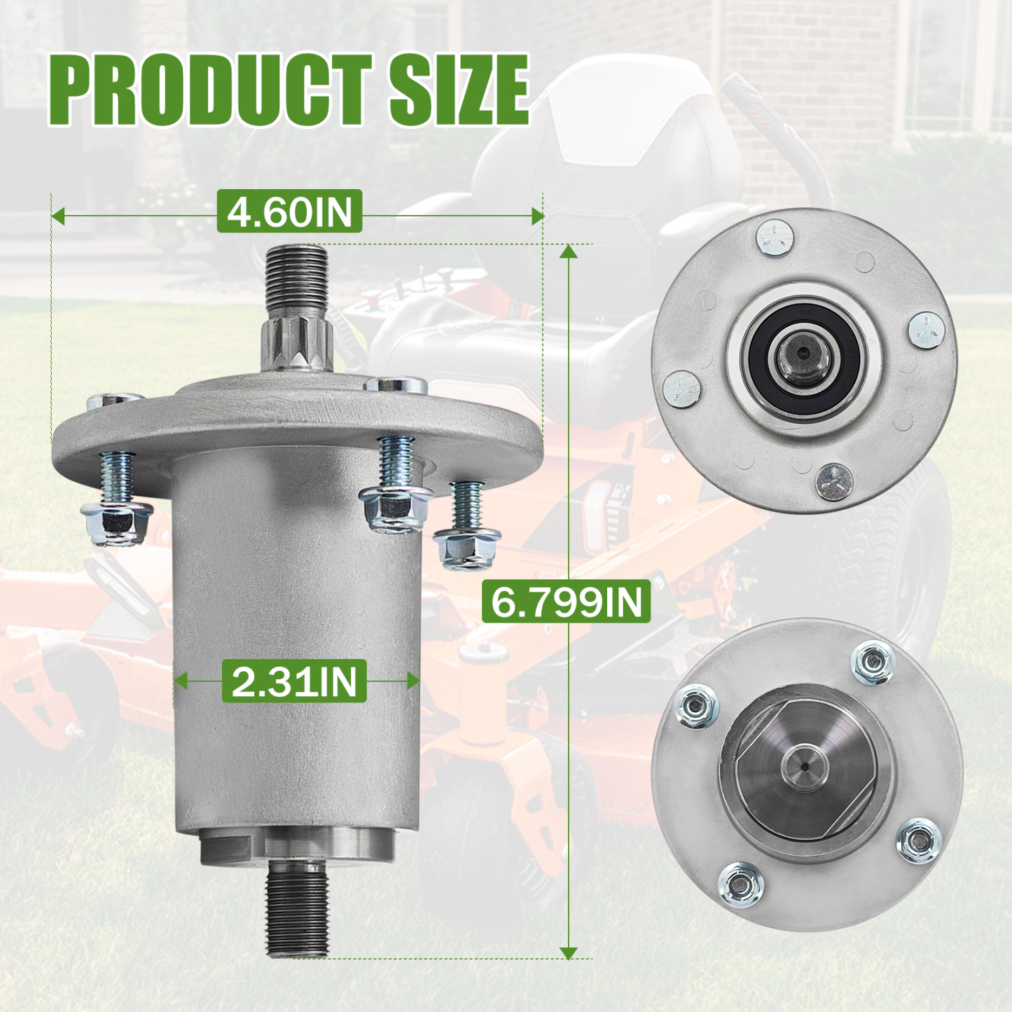 Mower Deck Spindle Compatible with Ariens Ikon 42 48 52 60, for Gravely ZT XL 42 48 52 60, ZTX 42 48 52 with 42 48 52 60-Inch Decks
