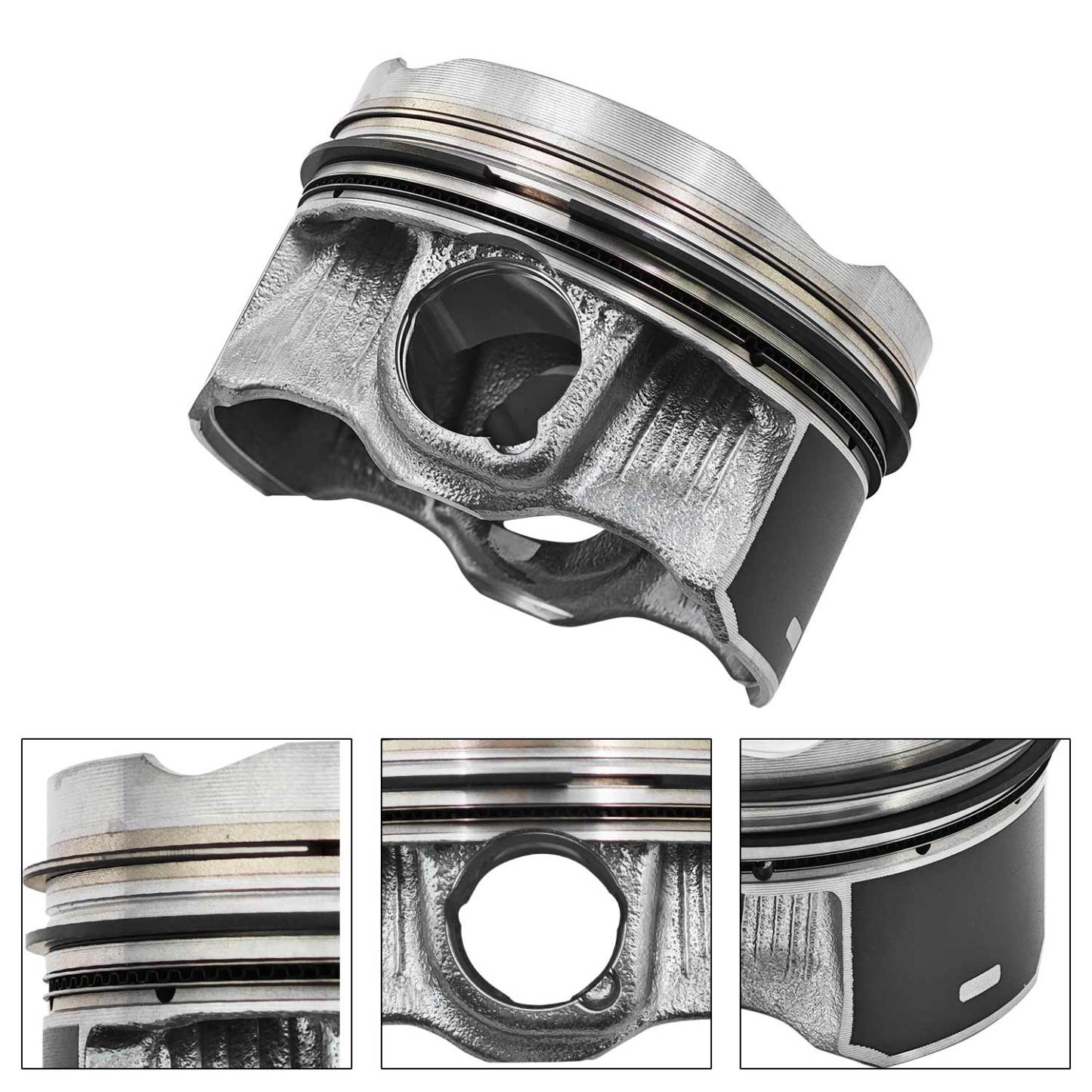 4Pcs Piston Kit with Ring Compatible with Jeep Chreokee Wrangler 2018-2023 2.0T