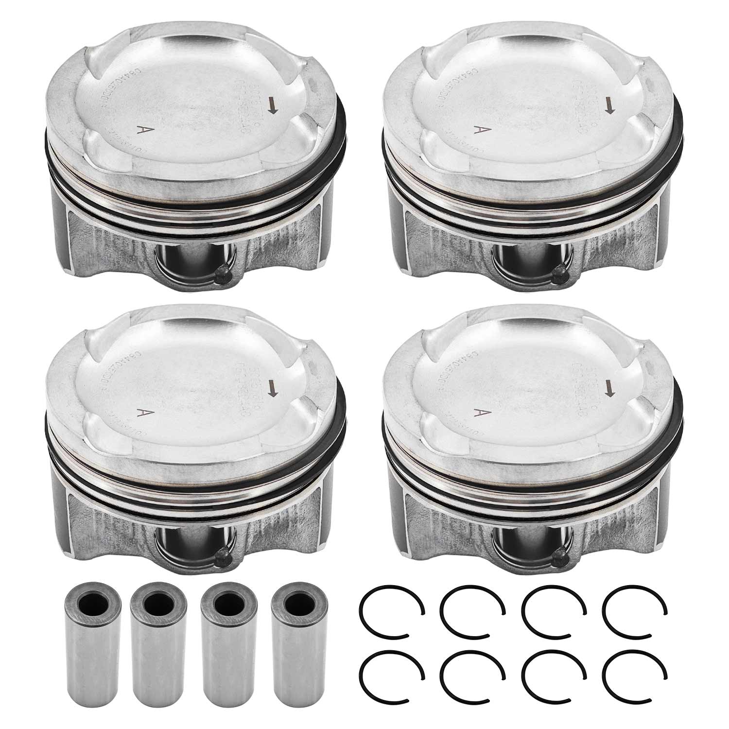 4Pcs Piston Kit with Ring Compatible with Jeep Chreokee Wrangler 2018-2023 2.0T