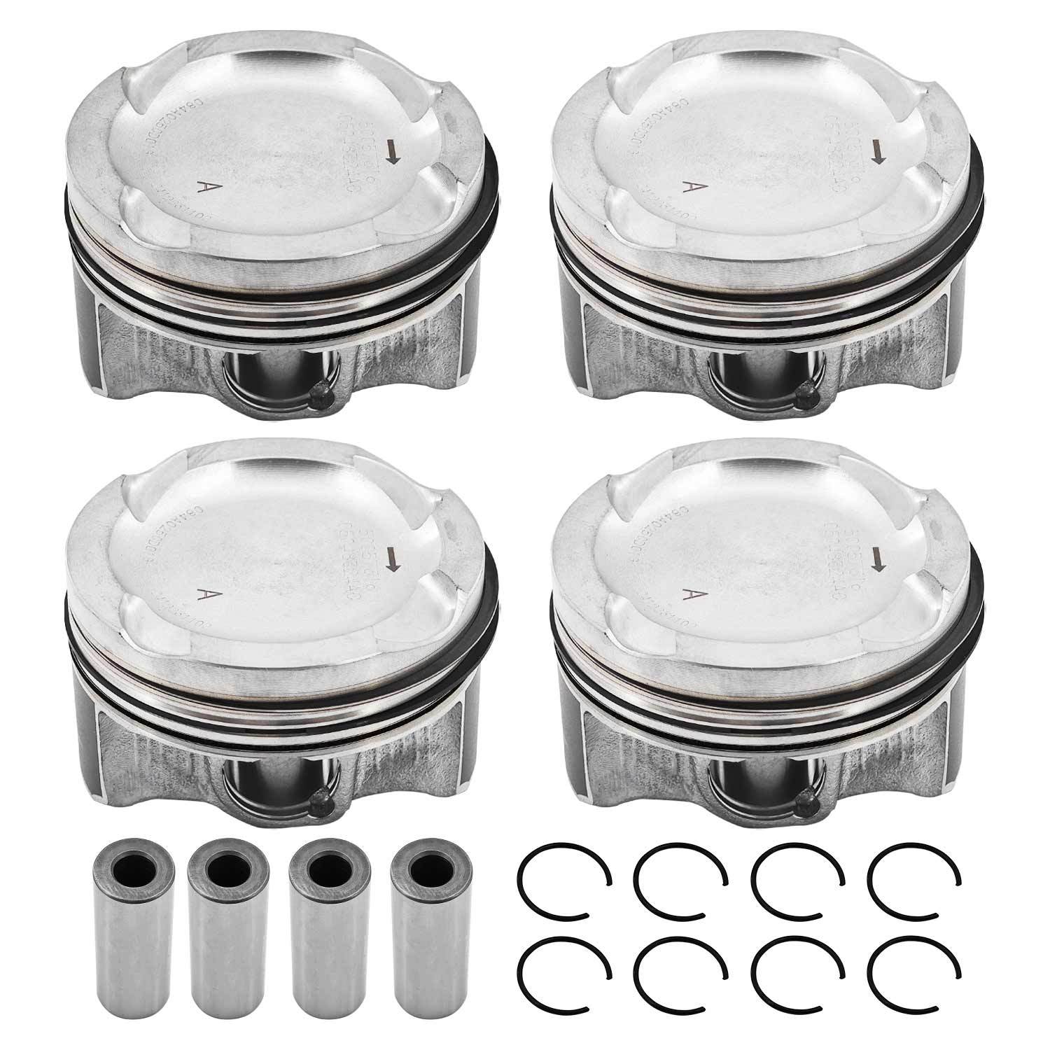 4Pcs Piston Kit with Ring Compatible with Jeep Chreokee Wrangler 2018-2023 2.0T