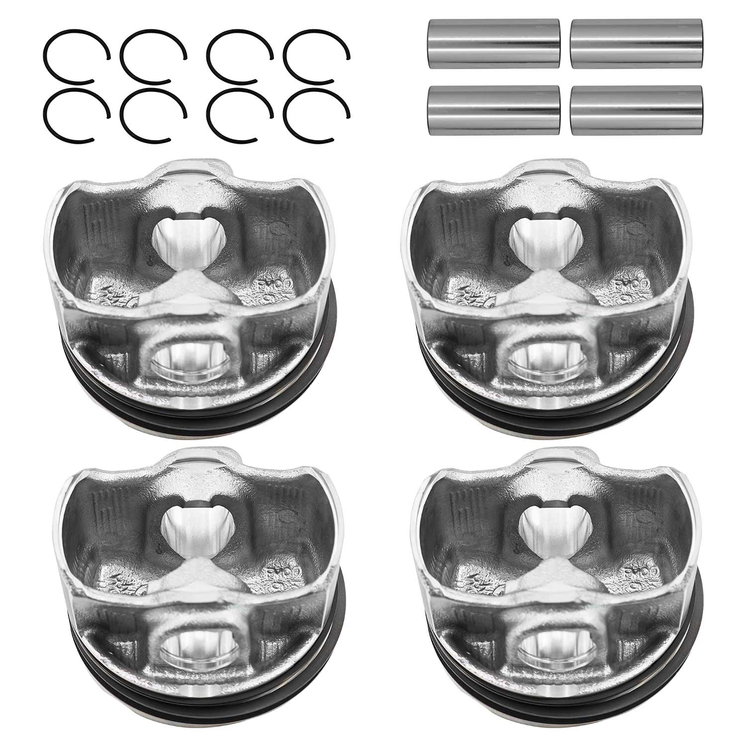 4Pcs Piston Kit with Ring Compatible with Jeep Chreokee Wrangler 2018-2023 2.0T