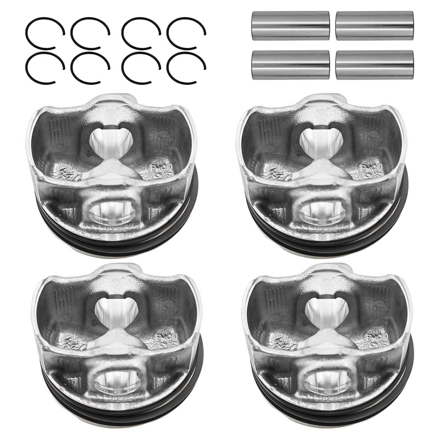 4Pcs Piston Kit with Ring Compatible with Jeep Chreokee Wrangler 2018-2023 2.0T