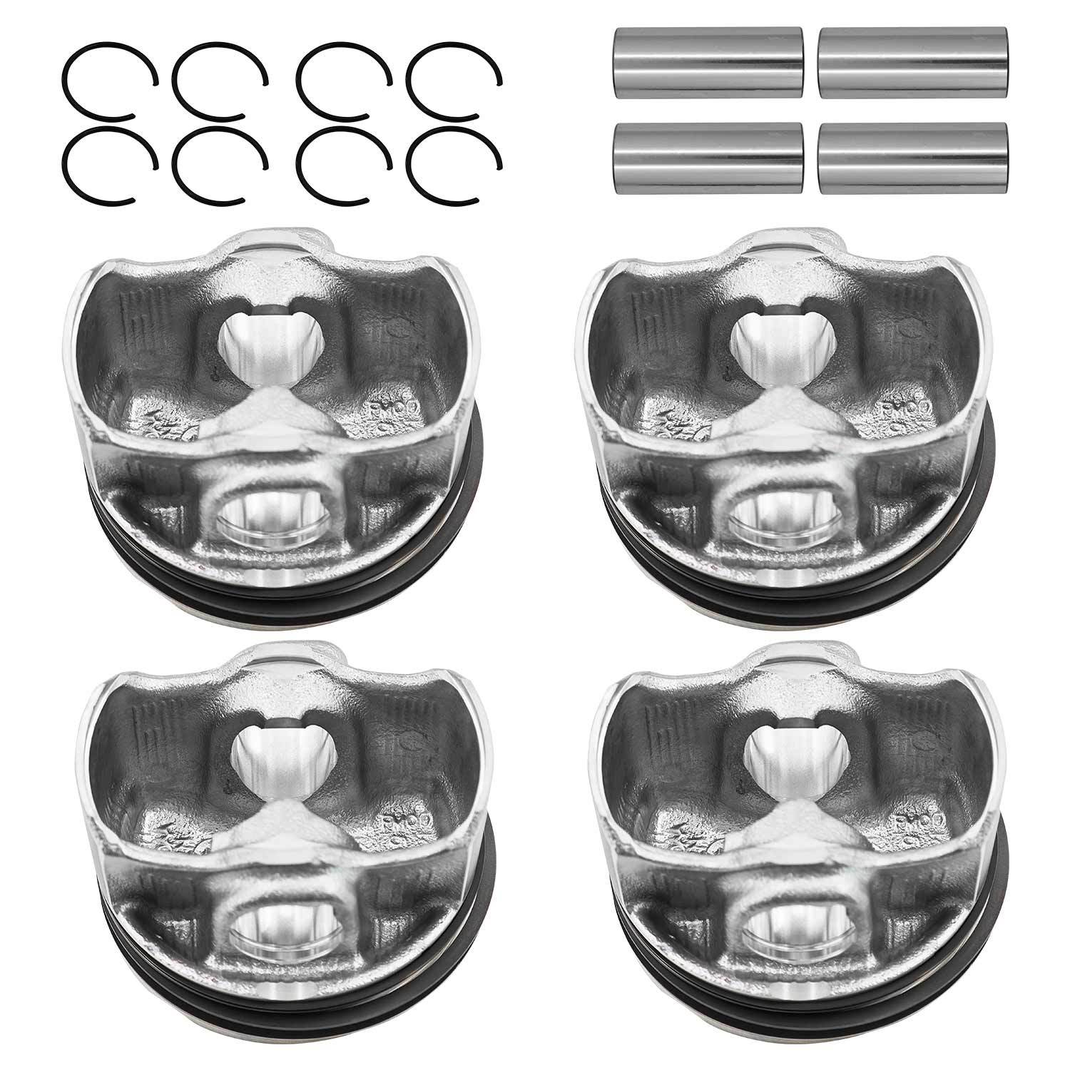4Pcs Piston Kit with Ring Compatible with Jeep Chreokee Wrangler 2018-2023 2.0T
