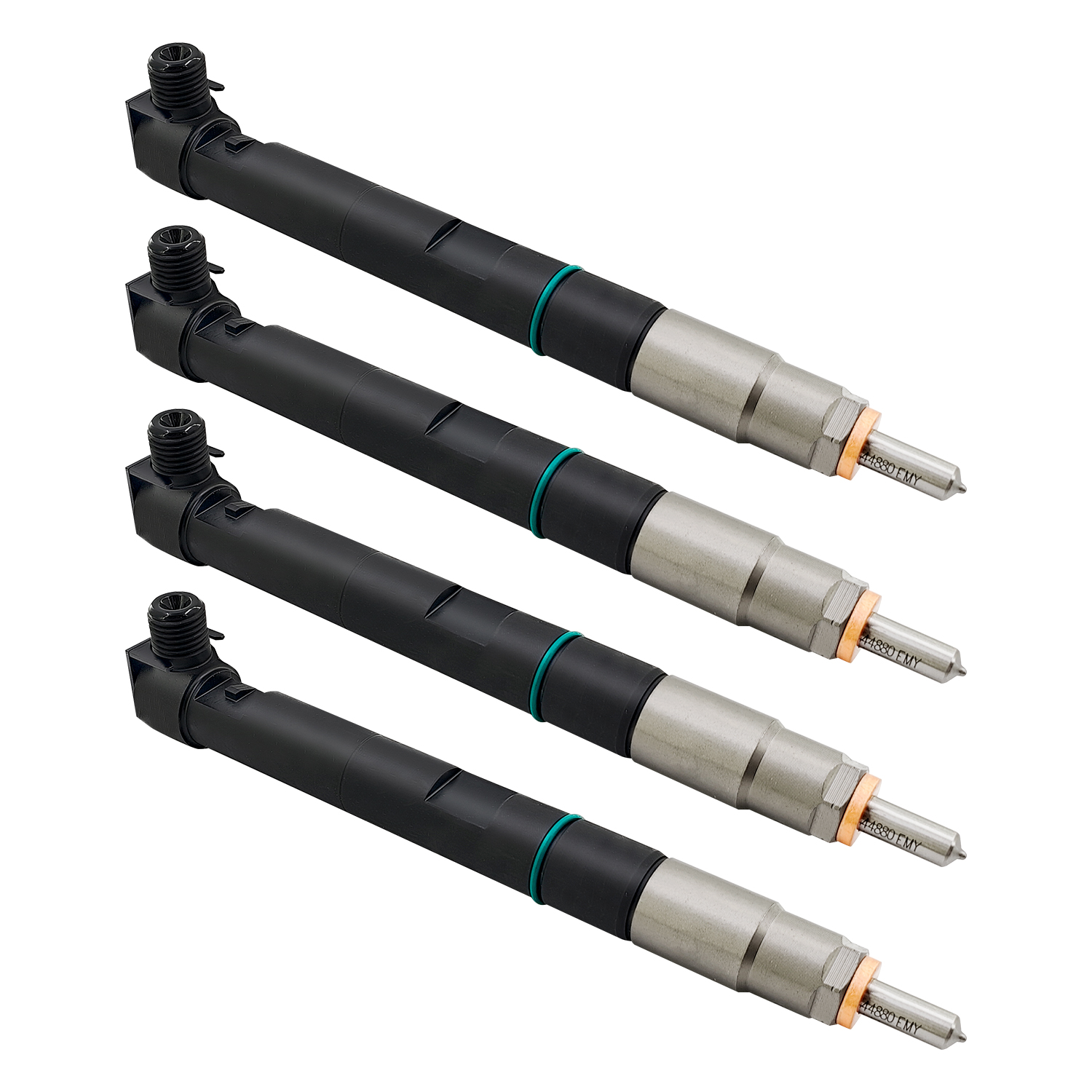 4PCS Fuel Injectors with Seal for Delphi Doosan D24 D18 For Bobcat E32 E35 E42 E45 E50 E55 E85 S450 T450 T550