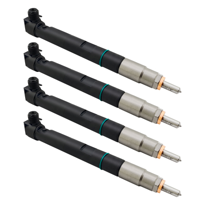 4PCS Fuel Injectors with Seal for Delphi Doosan D24 D18 For Bobcat E32 E35 E42 E45 E50 E55 E85 S450 T450 T550