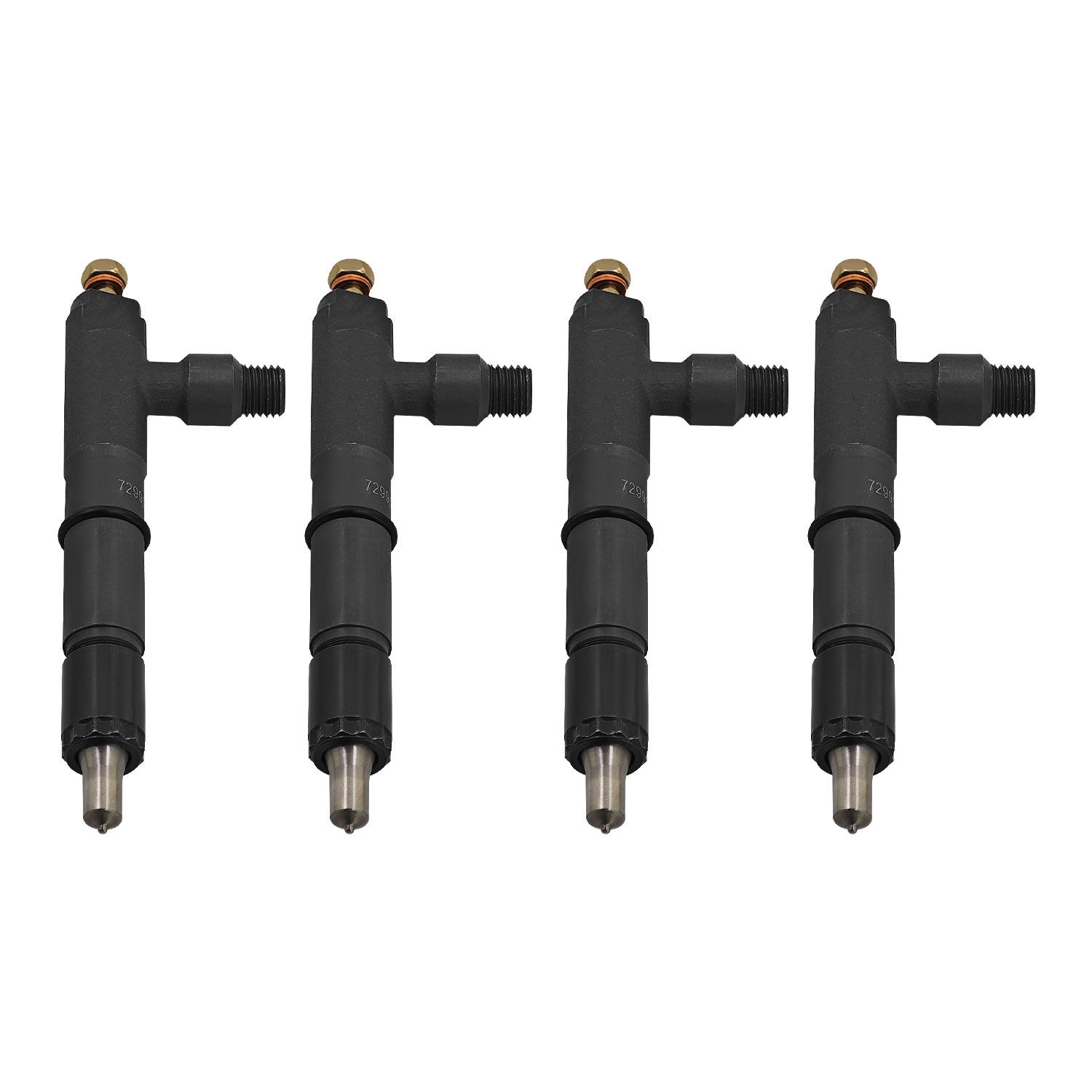 4PCS Fuel Injectors for Yanmar Engine 4TNV98 4TNV98T Loader WA90-3