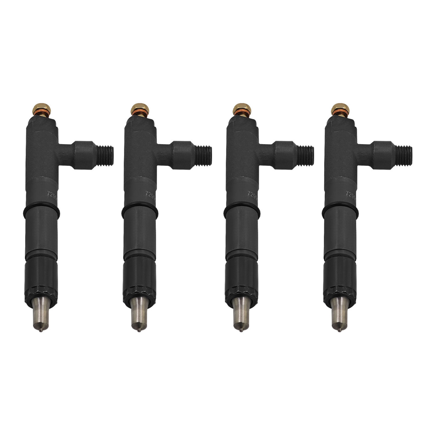 4PCS Fuel Injectors for Yanmar Engine 4TNV98 4TNV98T Loader WA90-3