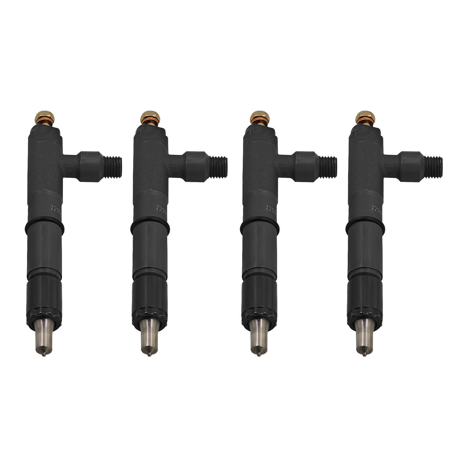 4PCS Fuel Injectors for Yanmar Engine 4TNV98 4TNV98T Loader WA90-3