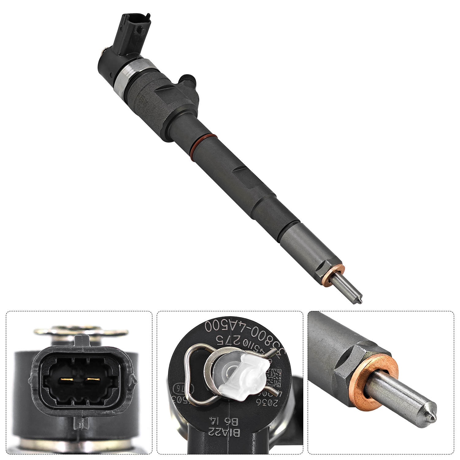 4Pcs Common Rail Fuel Injectors Fits for D4CB Engine 2.5L for Hyundai Sorento 2.5L Diesel 2006-2009