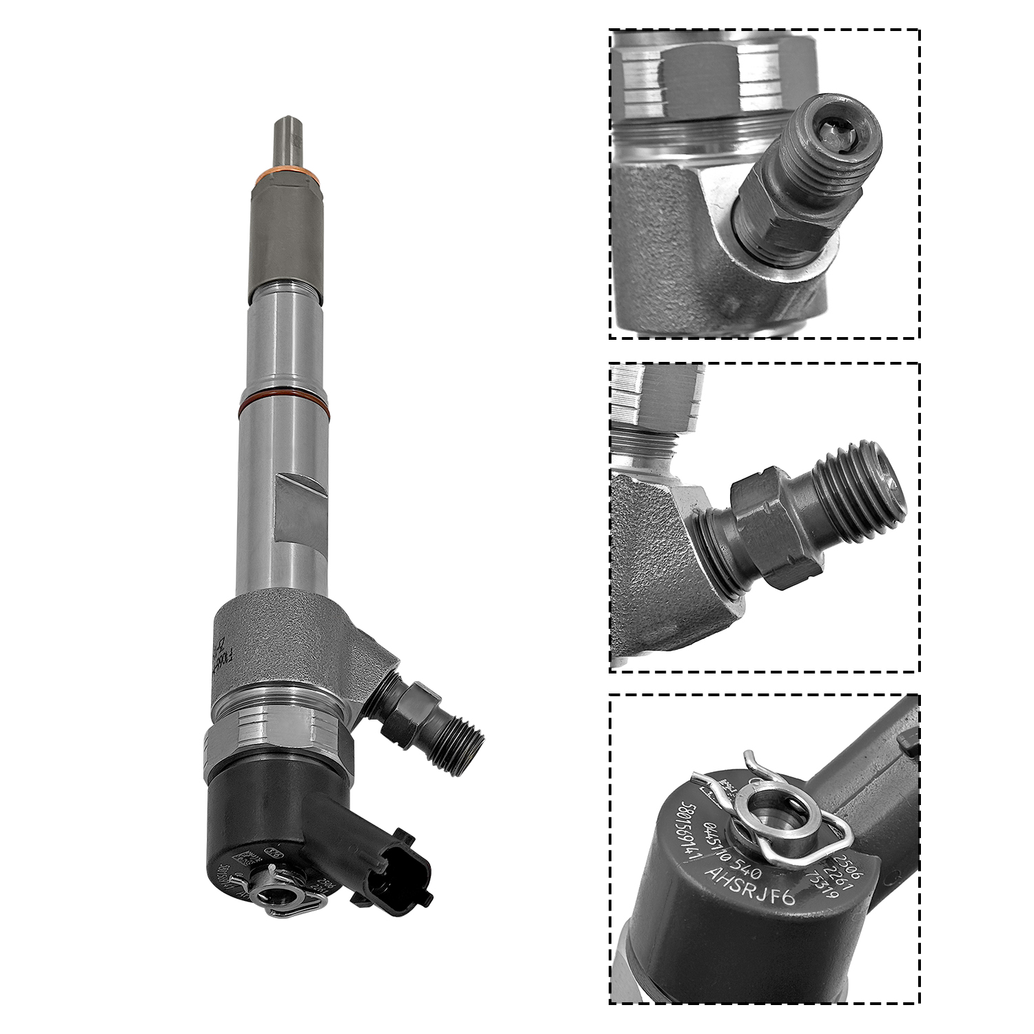 4Pcs Fuel Injector Compatible with New Holland Loader L221 L223 L228 L321 L328 For Case Engine F5HF F5BF