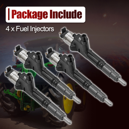 4 PCS Fuel Injectors for John Deere Loader 330P 330G 331P 331G 332G 333P 333G 334P 335P
