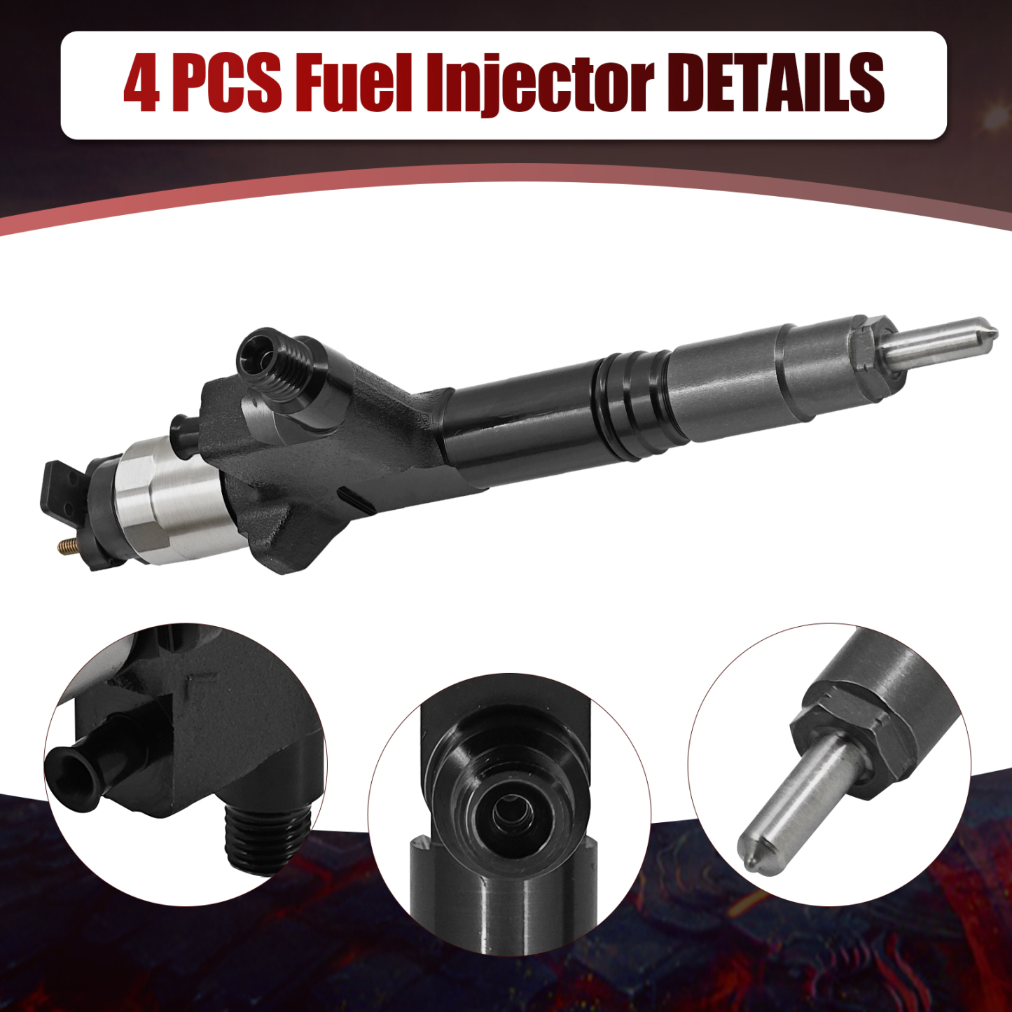 4 PCS Fuel Injectors for John Deere Loader 330P 330G 331P 331G 332G 333P 333G 334P 335P