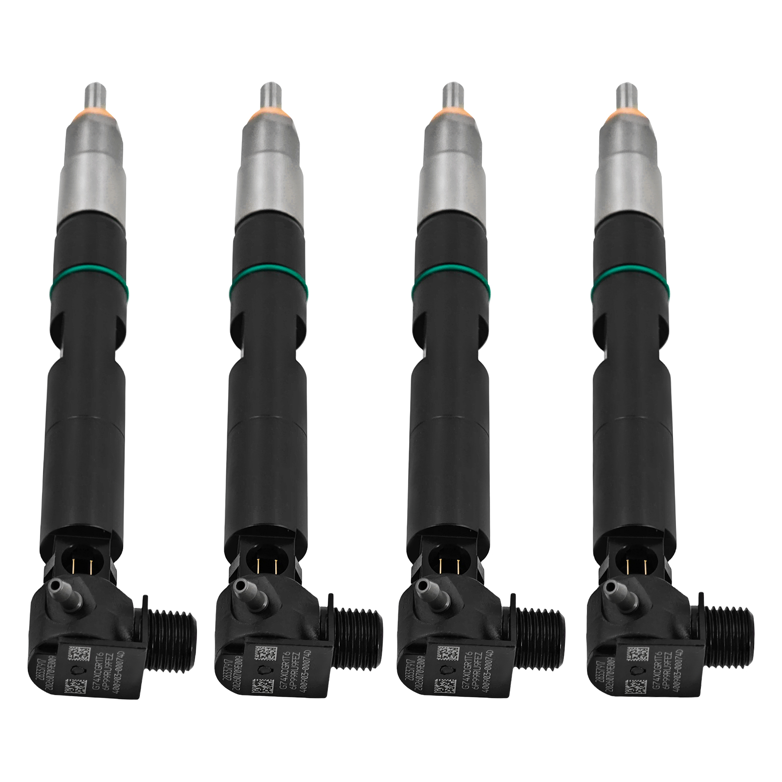 4pcs Fuel Injectors Fit for Bobcat Doosan D24 D18 S450 S510,E32,E35,E42,E45,E50,S550,T590,T650,5600,5610,D20S-7,D25S-7,2.4L,1.8L