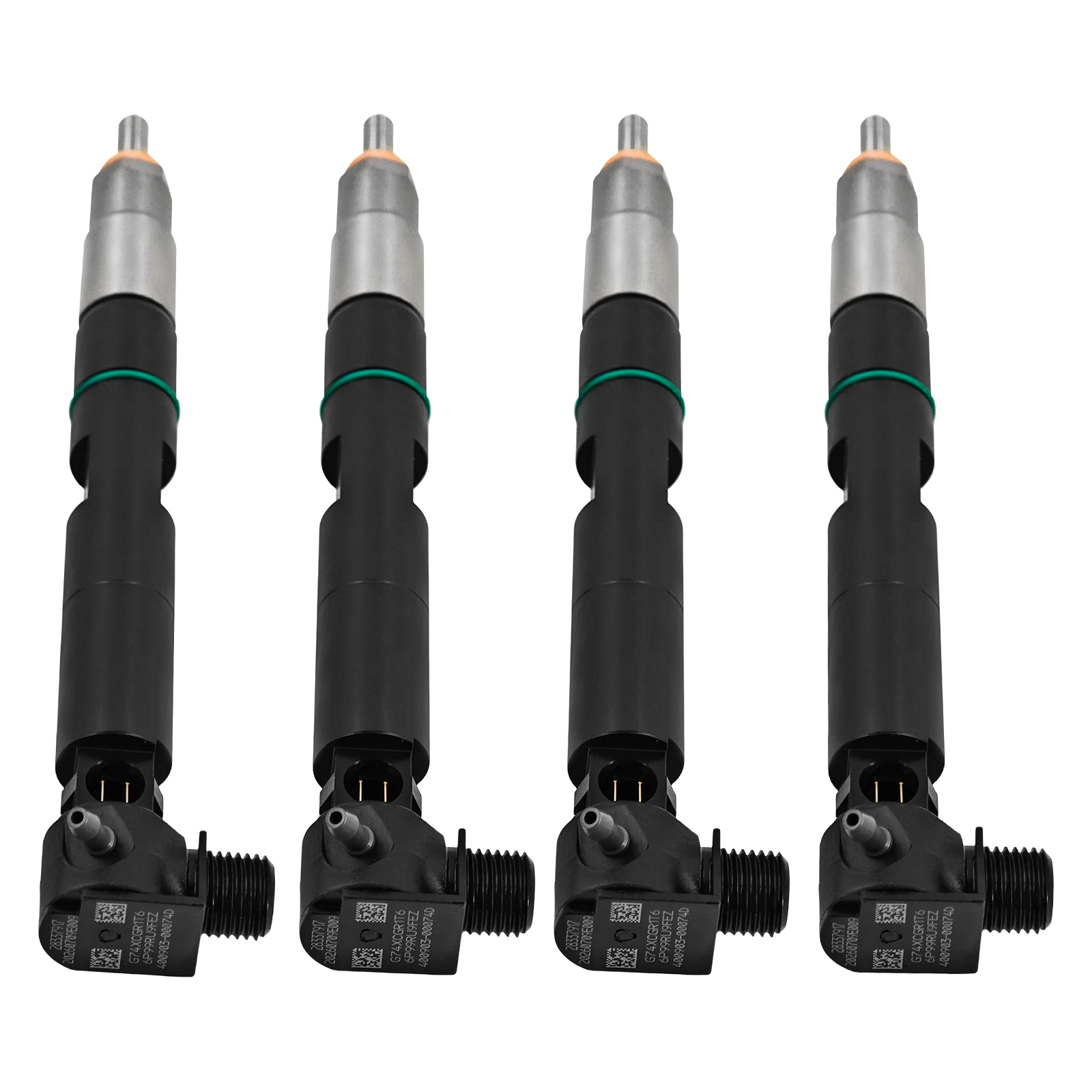 4pcs Fuel Injectors Fit for Bobcat Doosan D24 D18 S450 S510,E32,E35,E42,E45,E50,S550,T590,T650,5600,5610,D20S-7,D25S-7,2.4L,1.8L