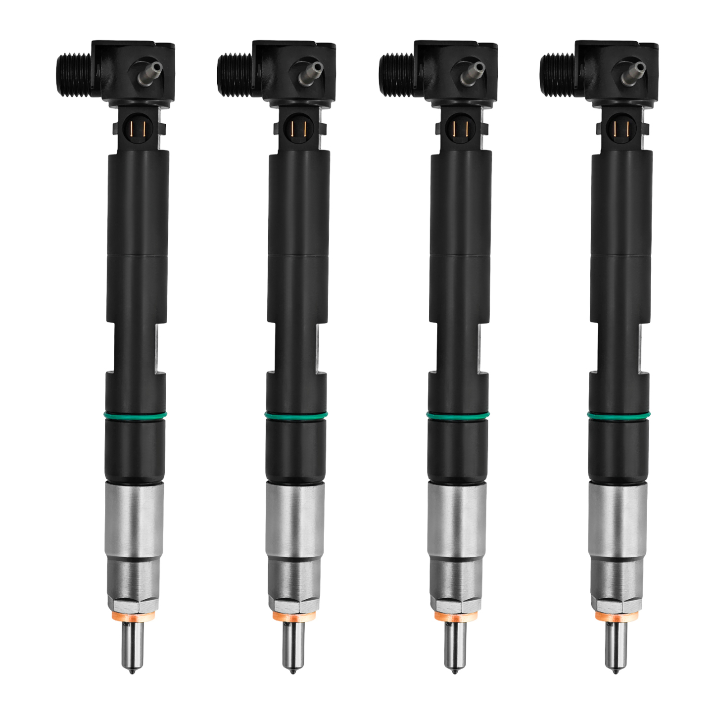 4pcs Fuel Injectors Fit for Bobcat Doosan D24 D18 S450 S510,E32,E35,E42,E45,E50,S550,T590,T650,5600,5610,D20S-7,D25S-7,2.4L,1.8L