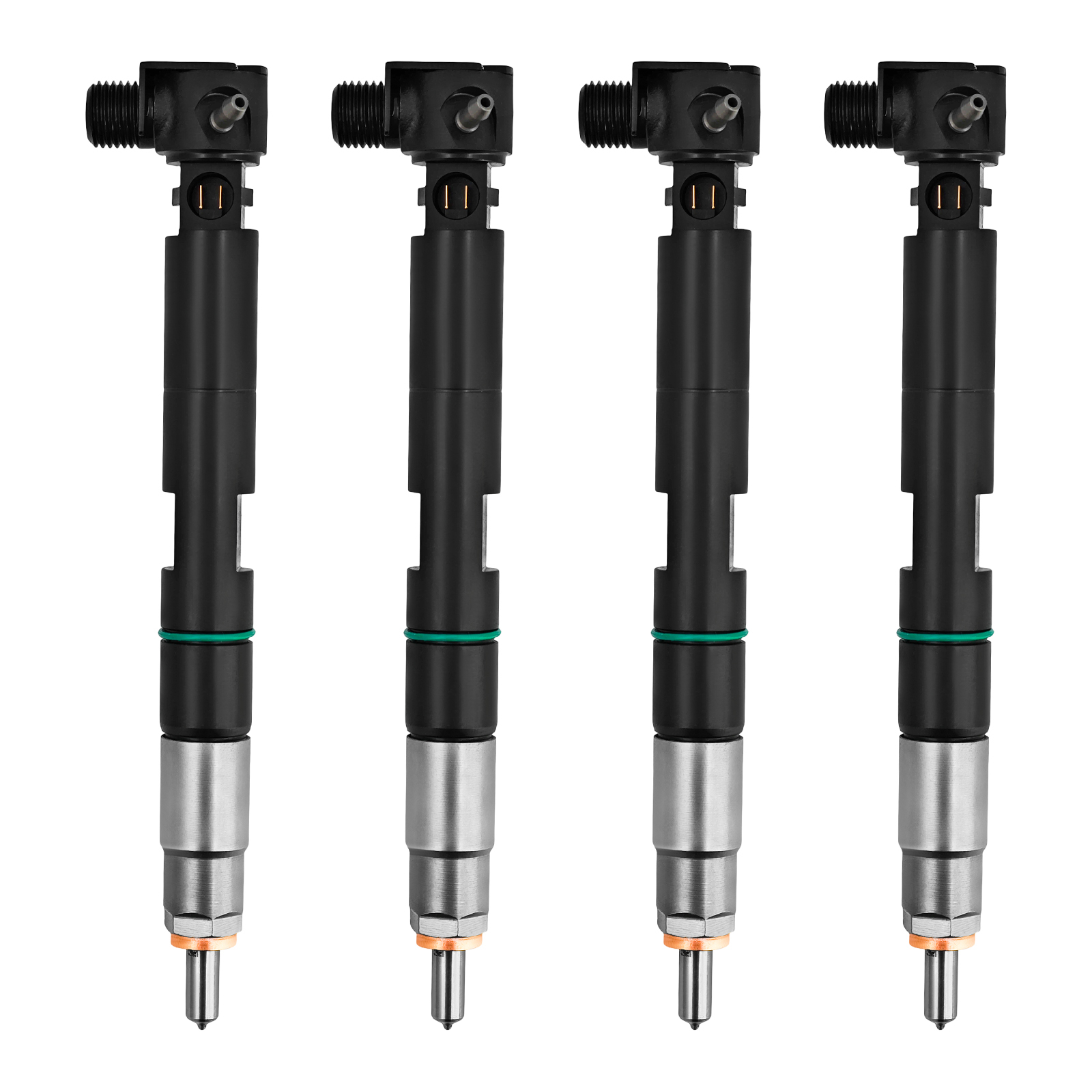 4pcs Fuel Injectors Fit for Bobcat Doosan D24 D18 S450 S510,E32,E35,E42,E45,E50,S550,T590,T650,5600,5610,D20S-7,D25S-7,2.4L,1.8L