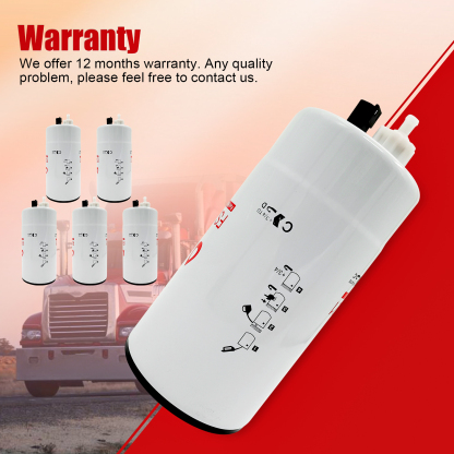 6 PCS Fuel Water Separator Cartridge FS20121 Fuel Water Separator Filter Compatible with Cummins Cummins L9, B6.7 Replaces 5444245 5528103