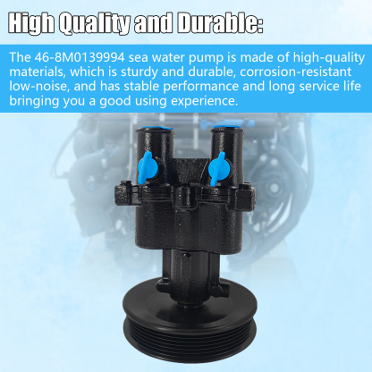 46-8M0139994 Sea Water Pump Fits for Mercruiser Mercury Quicksilver MCM 496 MAG & MIE 8.1L and HO