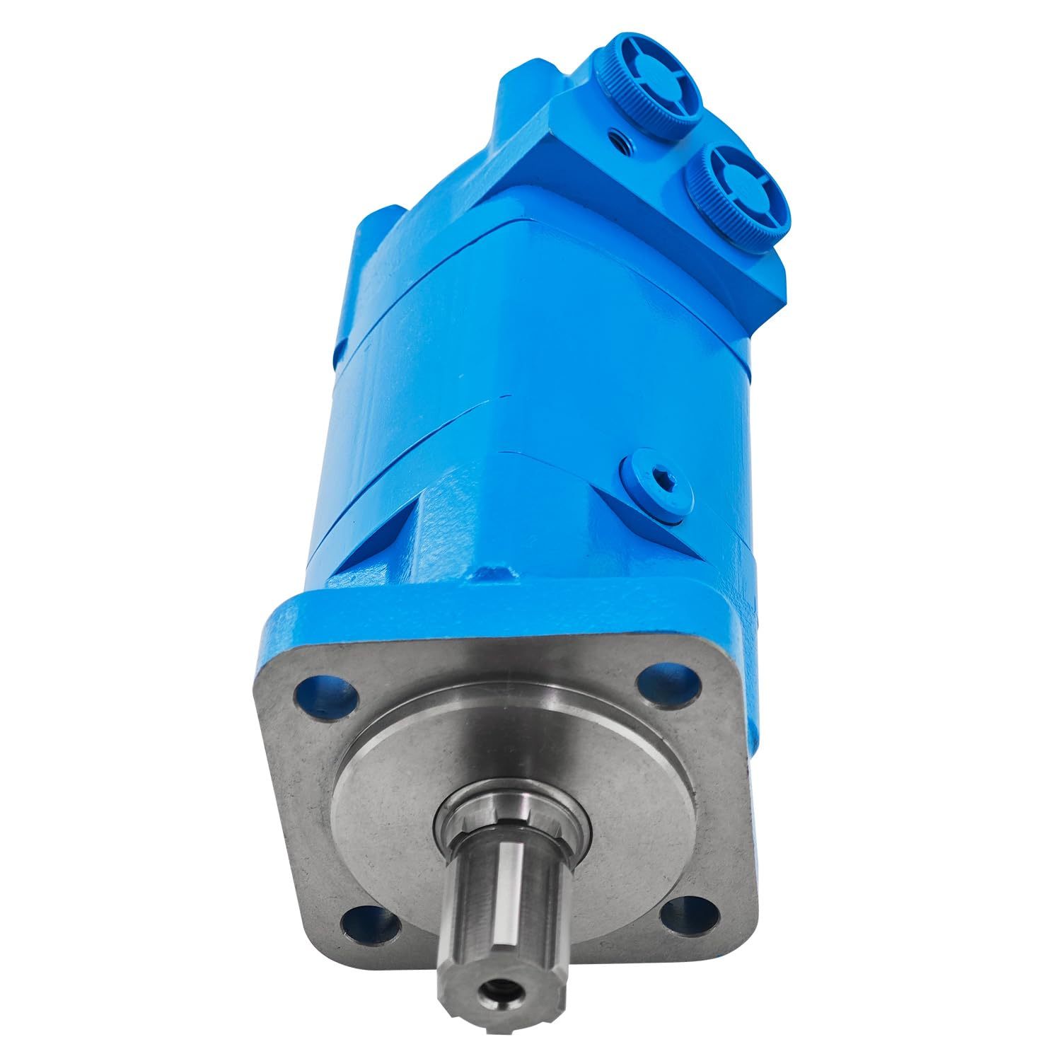 BM5-125 High Torque Hydraulic Motor 4-Hole 6 Spline Slow Speed Oil Motor Fit for AGT-RC72 Skid Steer Brush Cutter Attachment Hydraulic Magneto Motor