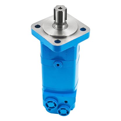BM5-125 High Torque Hydraulic Motor 4-Hole 6 Spline Slow Speed Oil Motor Fit for AGT-RC72 Skid Steer Brush Cutter Attachment Hydraulic Magneto Motor