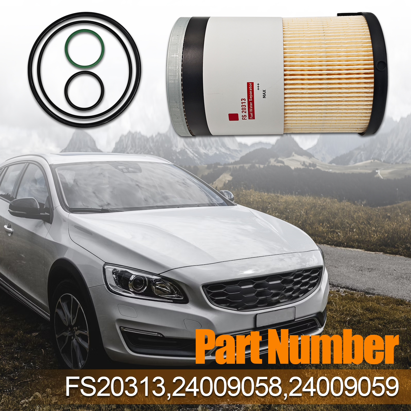 6pcs Fuel Water Separator Filter Replacement for Volvo D11 D13 D13TC, for Mack MP7 MP8 MP8