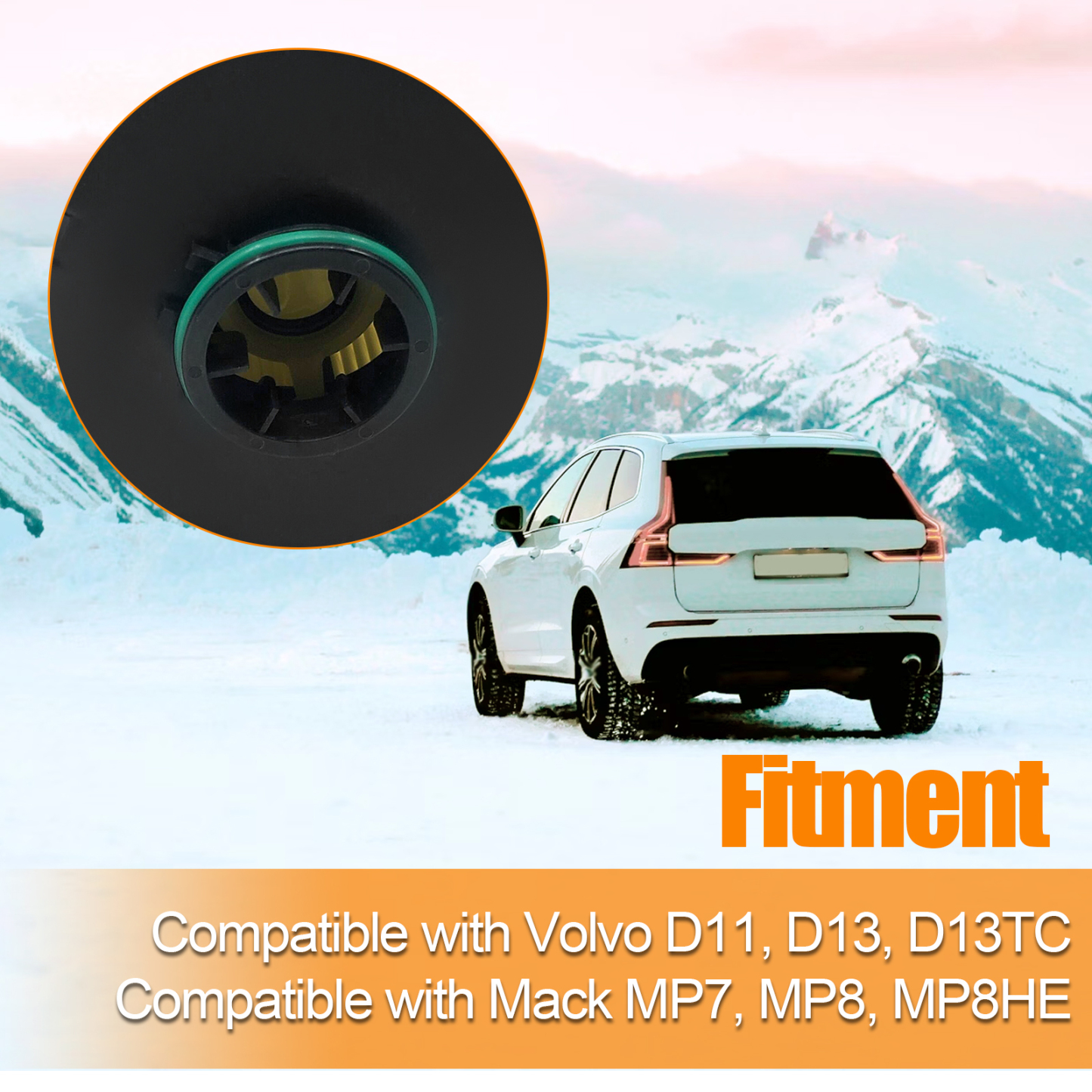 6pcs Fuel Water Separator Filter Replacement for Volvo D11 D13 D13TC, for Mack MP7 MP8 MP8