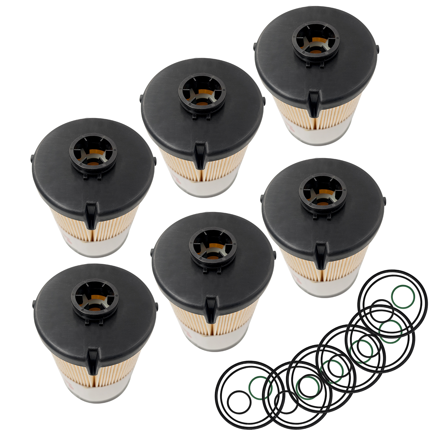 6pcs Fuel Water Separator Filter Replacement for Volvo D11 D13 D13TC, for Mack MP7 MP8 MP8