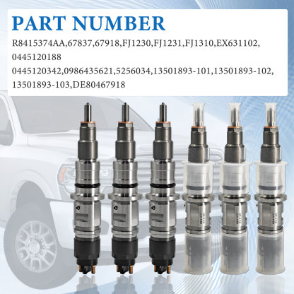 6PCS Fuel Injectors Compatible with Dodge Ram 2500 3500 4500 6.7L 2010-2018 for Cummins ISB6.7