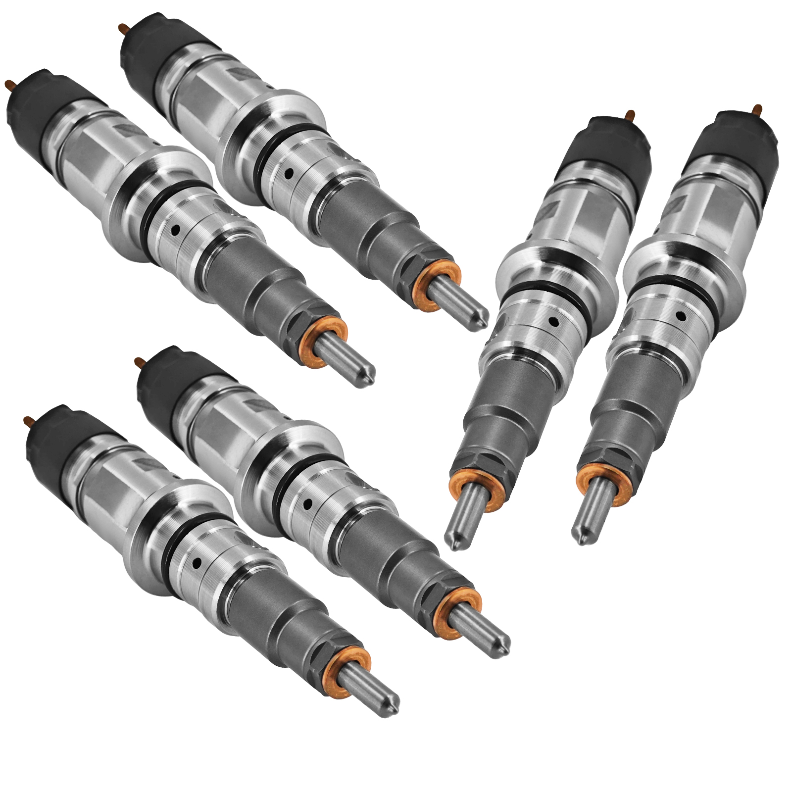 6Pcs Fuel Injector Fits for Dodge Cummins 6.7L | QSB 4.5L QSB ISB 6.7L for Ram 2500 3500 1500 700 4000 Freightliner Trucks Thomas School Bus# NO CORE