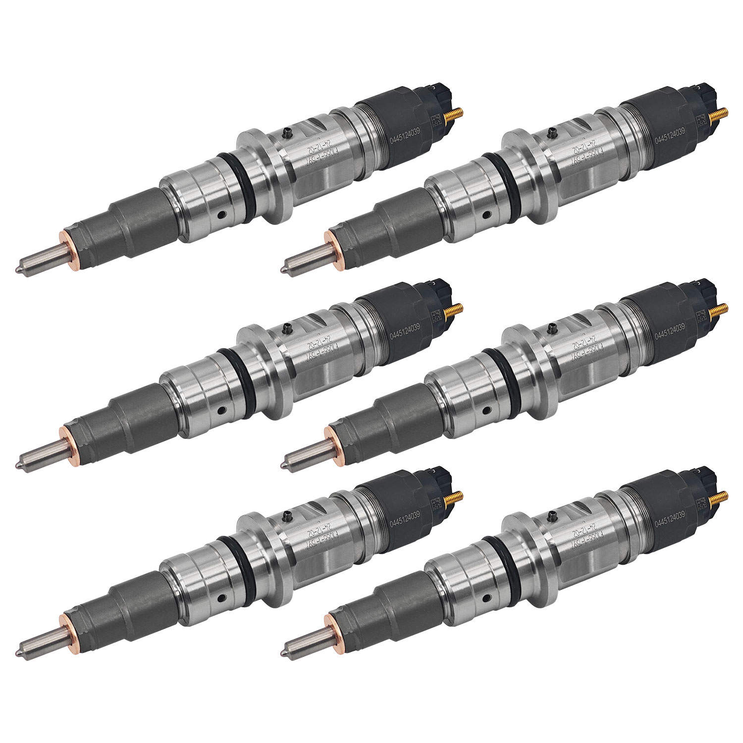 6PCS 0445124039 Fuel Injectors Compatible with Cummins 6.7L for Dodge Ram Pickup 2019-2021