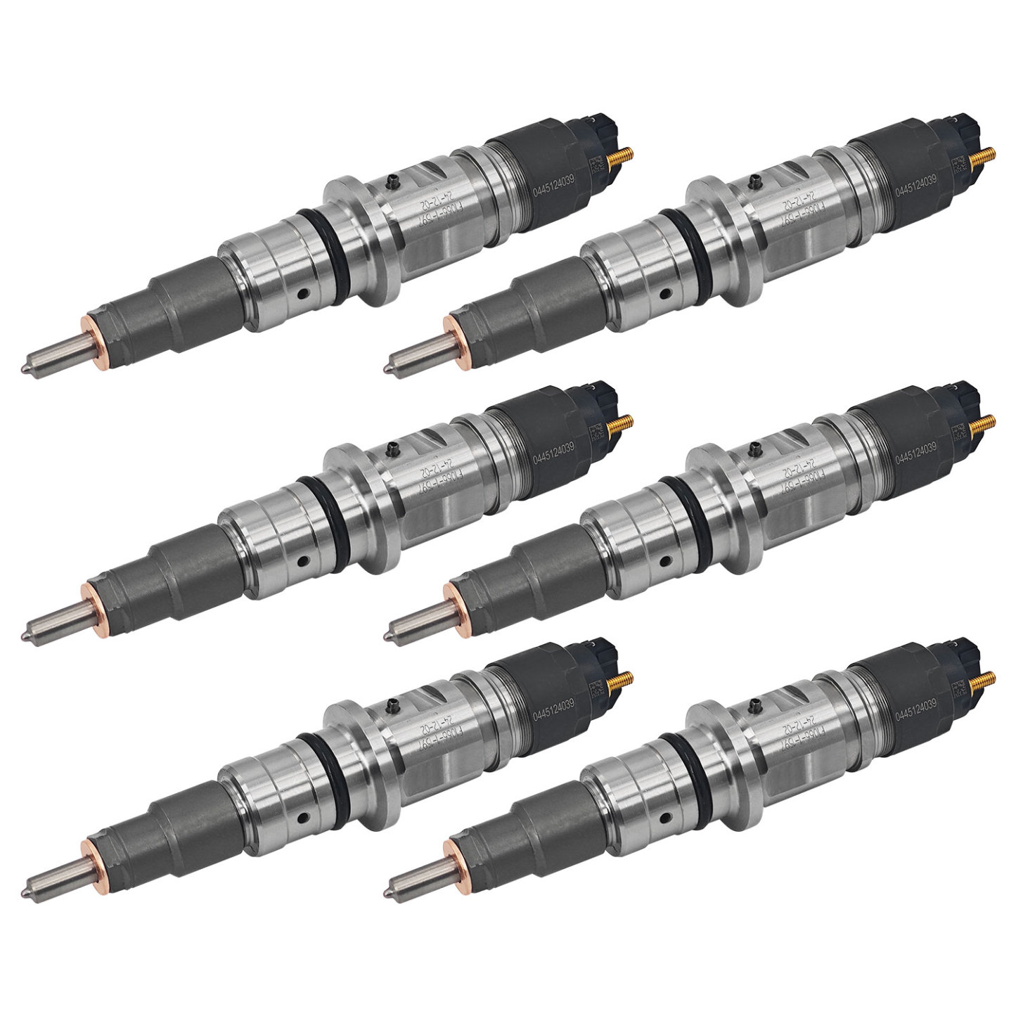 6PCS 0445124039 Fuel Injectors Compatible with Cummins 6.7L for Dodge Ram Pickup 2019-2021