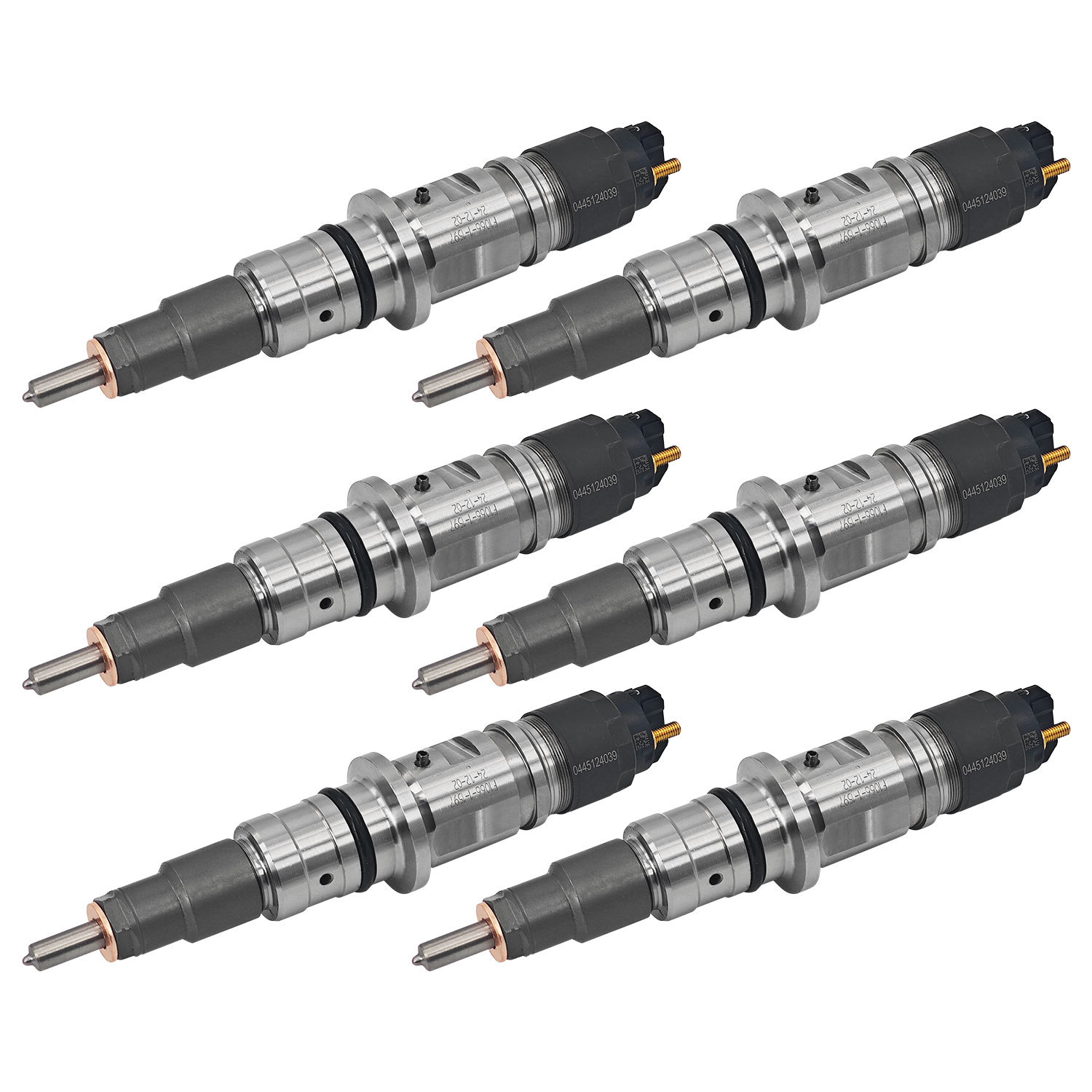 6PCS 0445124039 Fuel Injectors Compatible with Cummins 6.7L for Dodge Ram Pickup 2019-2021