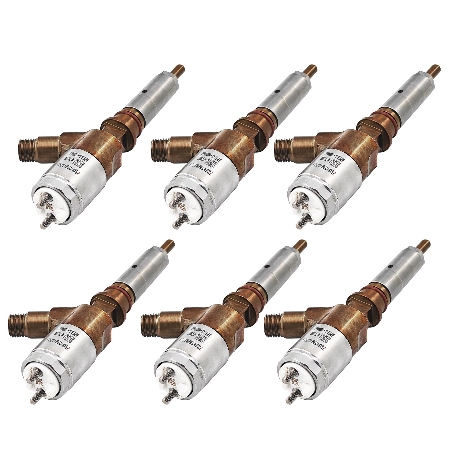 6PCS 326-4700 Fuel Injectors Common Rail Fit For Caterpillar CAT C6.4 Engine 320D 323D 321D 320DL 323DL Diesel 