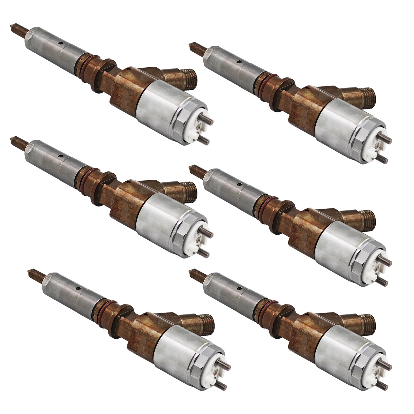 6PCS 326-4700 Fuel Injectors Common Rail Fit For Caterpillar CAT C6.4 Engine 320D 323D 321D 320DL 323DL Diesel 