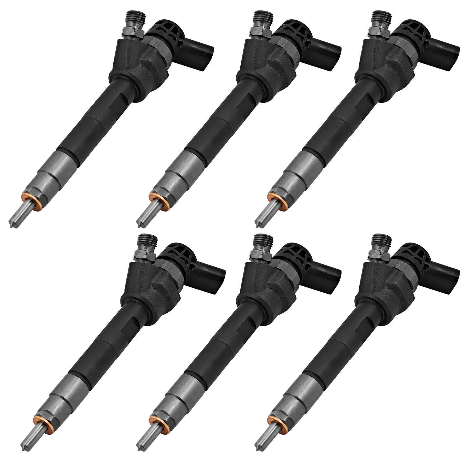 6Pcs Diesel Fuel Injector Compatible with BMW 1 3 5 Series X1 X3 X4 X5 X6 2.0d 3.0d