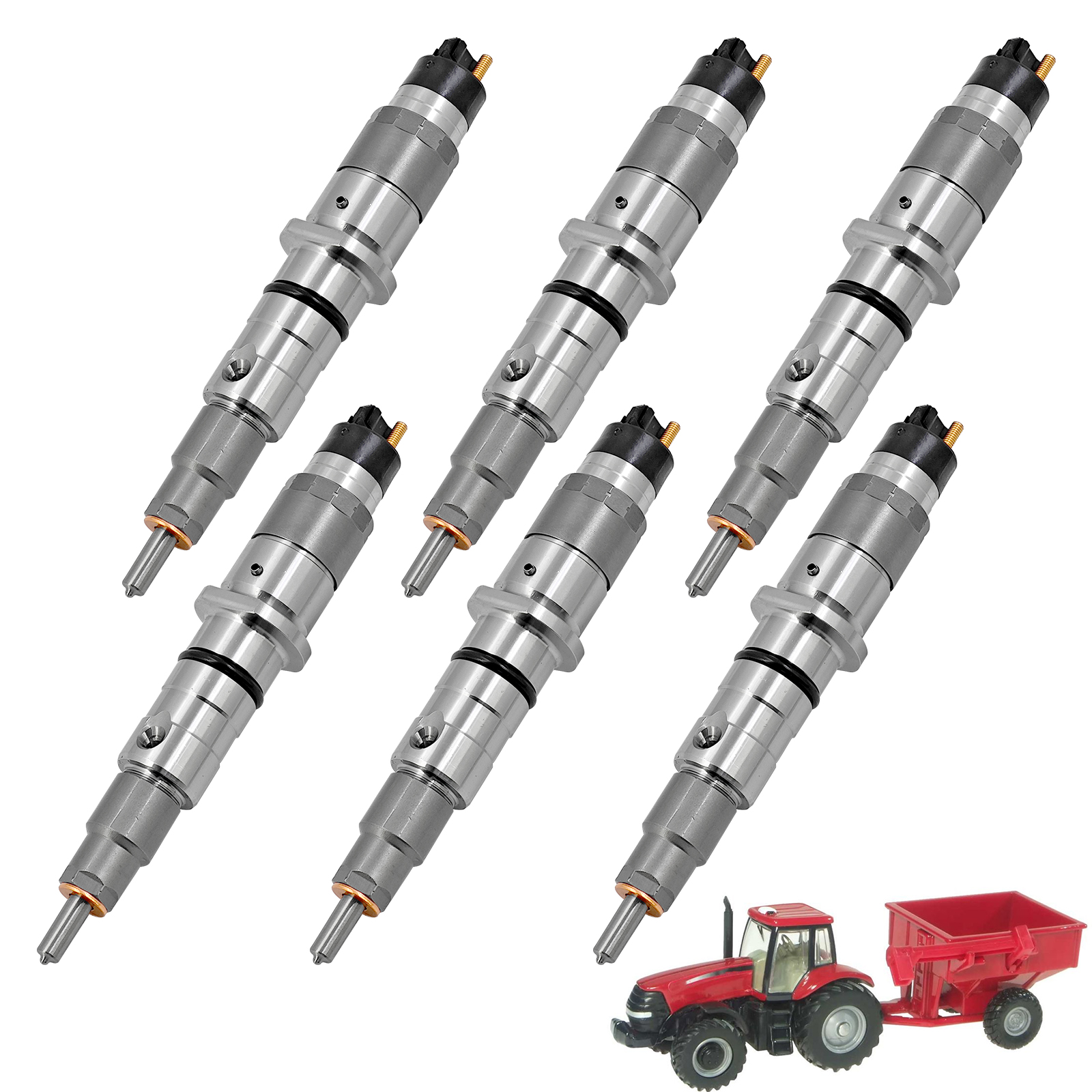 New Holland TG/T8000 Series 6PCS Fuel Injector Cummins Engine QSL 8.9L QSC/ISC 8.3L Fit for Case IH MX/TG Series
