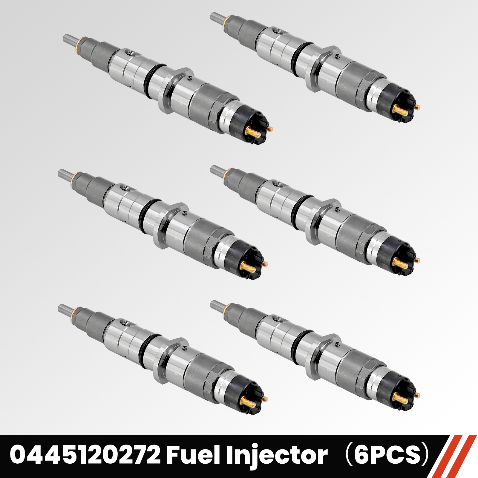 New Holland TG/T8000 Series 6PCS Fuel Injector Cummins Engine QSL 8.9L QSC/ISC 8.3L Fit for Case IH MX/TG Series