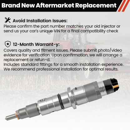New Holland TG/T8000 Series 6PCS Fuel Injector Cummins Engine QSL 8.9L QSC/ISC 8.3L Fit for Case IH MX/TG Series