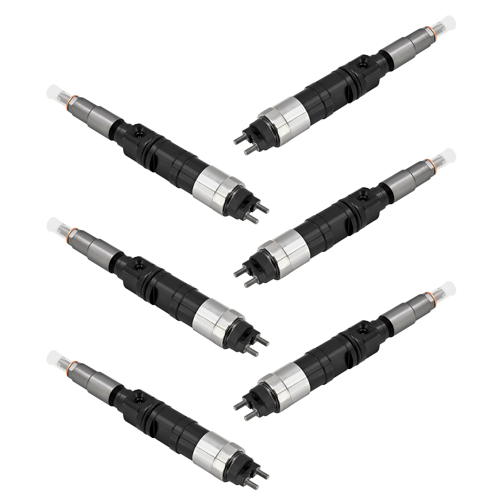 6PCS Fuel Injector Set Fits for John Deere 6068 4045 6.8L 4.5L Engine